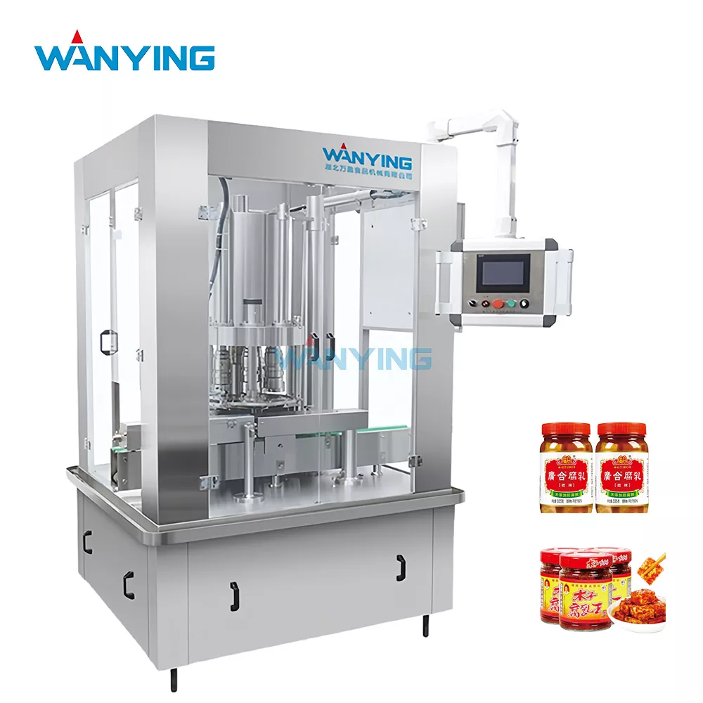 Máy đóng nắp cho lọ đậu phụ lên men