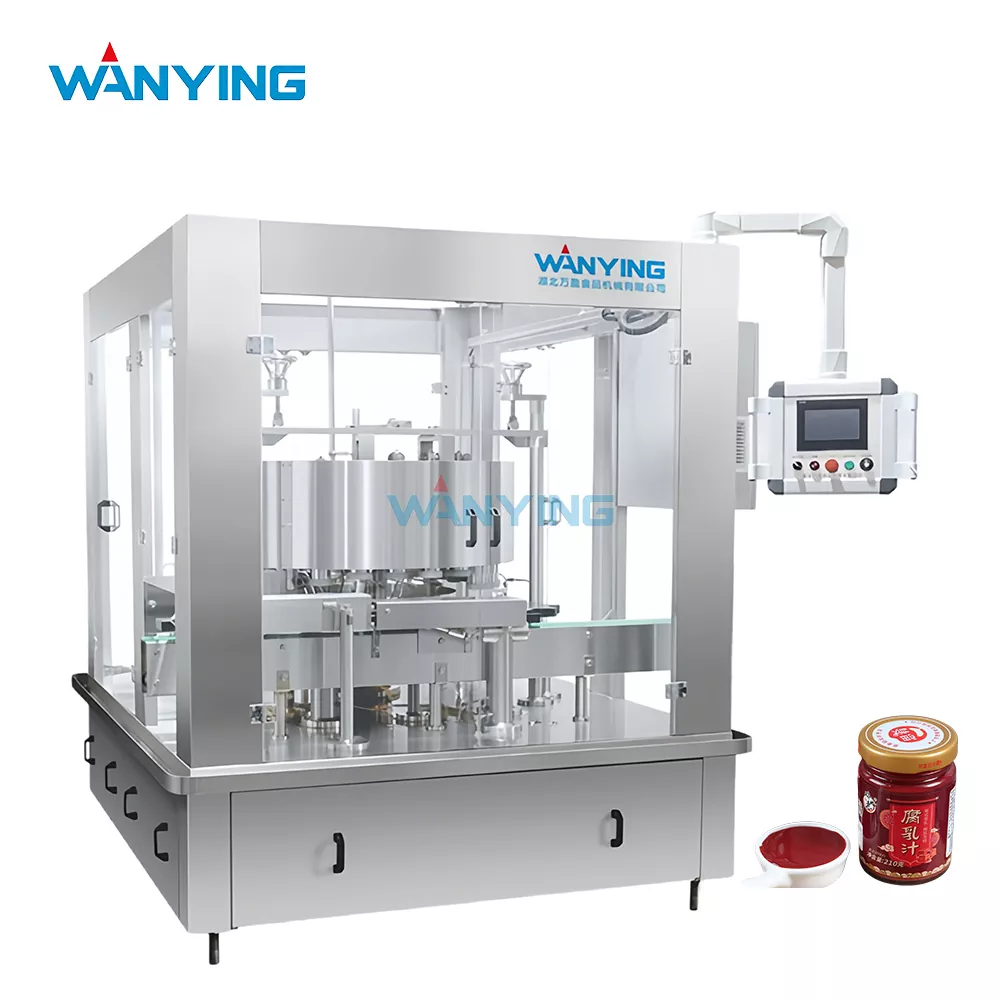 Máy làm sạch miệng lọ đậu phụ lên men